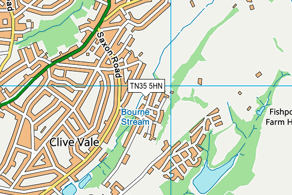 TN35 5HN map - OS VectorMap District (Ordnance Survey)