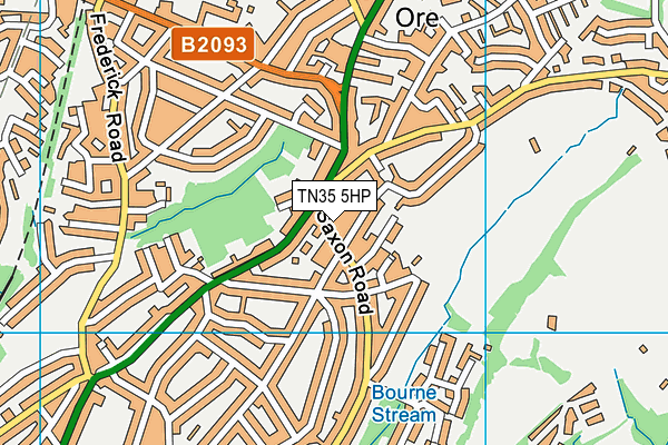TN35 5HP map - OS VectorMap District (Ordnance Survey) TN35 5HP map - OS VectorMap District (Ordnance Survey)