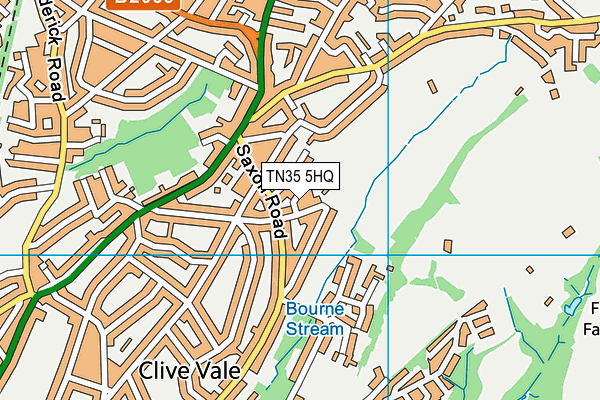TN35 5HQ map - OS VectorMap District (Ordnance Survey) TN35 5HQ map - OS VectorMap District (Ordnance Survey)