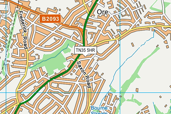 TN35 5HR map - OS VectorMap District (Ordnance Survey) TN35 5HR map - OS VectorMap District (Ordnance Survey)