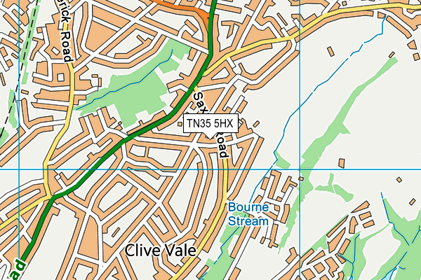 TN35 5HX map - OS VectorMap District (Ordnance Survey) TN35 5HX map - OS VectorMap District (Ordnance Survey)