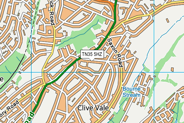 TN35 5HZ map - OS VectorMap District (Ordnance Survey) TN35 5HZ map - OS VectorMap District (Ordnance Survey)