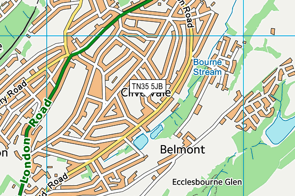TN35 5JB map - OS VectorMap District (Ordnance Survey) TN35 5JB map - OS VectorMap District (Ordnance Survey)