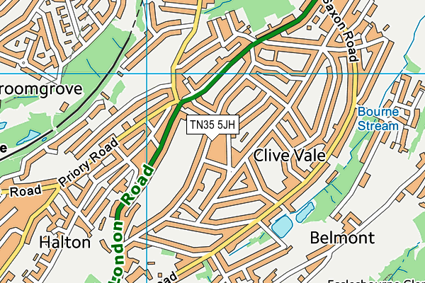 TN35 5JH map - OS VectorMap District (Ordnance Survey) TN35 5JH map - OS VectorMap District (Ordnance Survey)