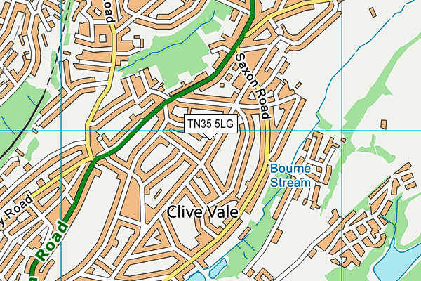 TN35 5LG map - OS VectorMap District (Ordnance Survey) TN35 5LG map - OS VectorMap District (Ordnance Survey)