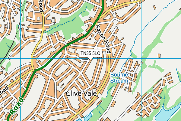 TN35 5LQ map - OS VectorMap District (Ordnance Survey) TN35 5LQ map - OS VectorMap District (Ordnance Survey)