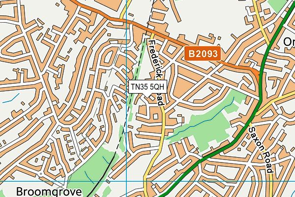 TN35 5QH map - OS VectorMap District (Ordnance Survey) TN35 5QH map - OS VectorMap District (Ordnance Survey)