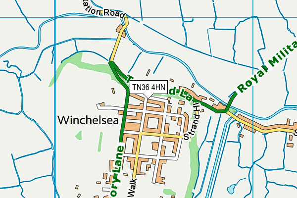 TN36 4HN map - OS VectorMap District (Ordnance Survey) TN36 4HN map - OS VectorMap District (Ordnance Survey)