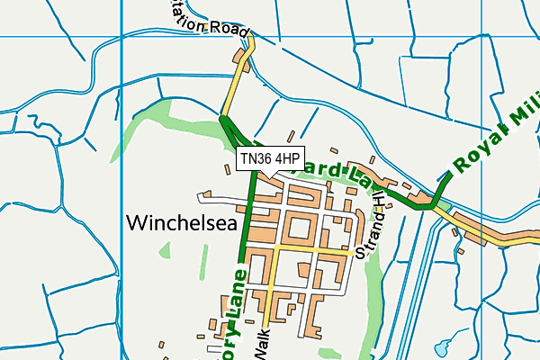 TN36 4HP map - OS VectorMap District (Ordnance Survey) TN36 4HP map - OS VectorMap District (Ordnance Survey)