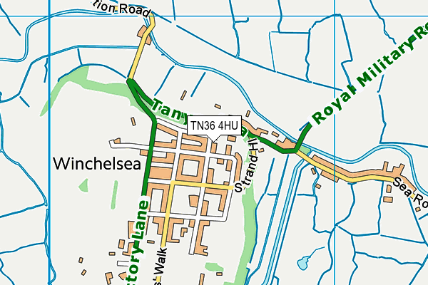 TN36 4HU map - OS VectorMap District (Ordnance Survey) TN36 4HU map - OS VectorMap District (Ordnance Survey)