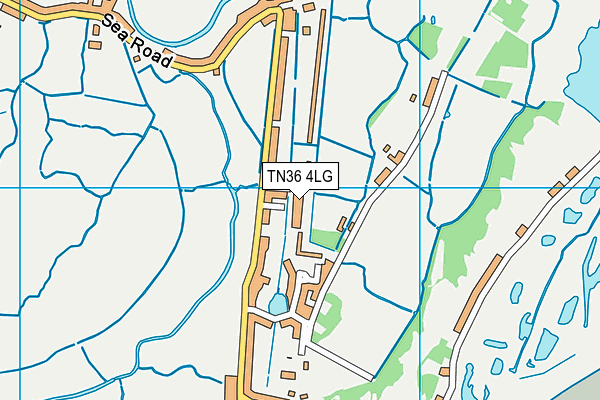 TN36 4LG map - OS VectorMap District (Ordnance Survey) TN36 4LG map - OS VectorMap District (Ordnance Survey)