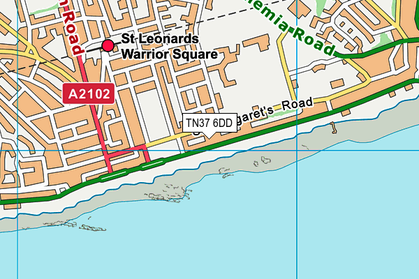 TN37 6DD map - OS VectorMap District (Ordnance Survey)
