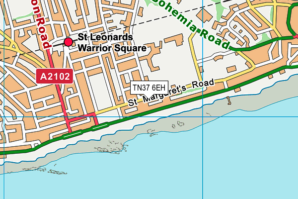 TN37 6EH map - OS VectorMap District (Ordnance Survey)