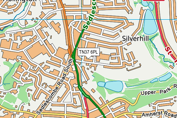 TN37 6PL map - OS VectorMap District (Ordnance Survey) TN37 6PL map - OS VectorMap District (Ordnance Survey)