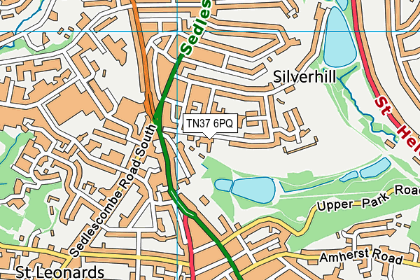 TN37 6PQ map - OS VectorMap District (Ordnance Survey) TN37 6PQ map - OS VectorMap District (Ordnance Survey)