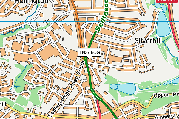 TN37 6QG map - OS VectorMap District (Ordnance Survey) TN37 6QG map - OS VectorMap District (Ordnance Survey)