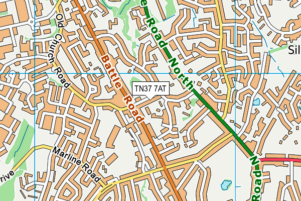 TN37 7AT map - OS VectorMap District (Ordnance Survey) TN37 7AT map - OS VectorMap District (Ordnance Survey)