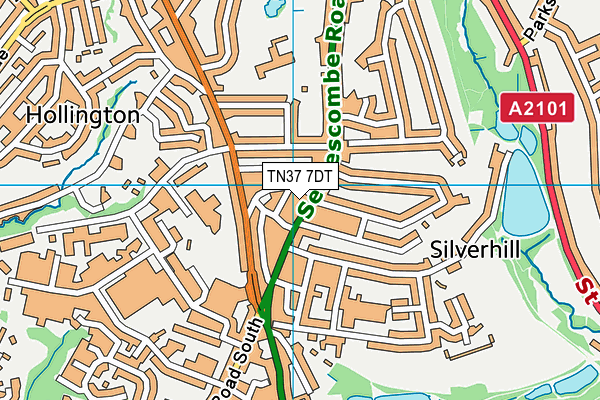 TN37 7DT map - OS VectorMap District (Ordnance Survey) TN37 7DT map - OS VectorMap District (Ordnance Survey)