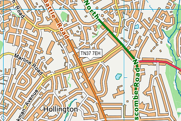 TN37 7EH map - OS VectorMap District (Ordnance Survey) TN37 7EH map - OS VectorMap District (Ordnance Survey)