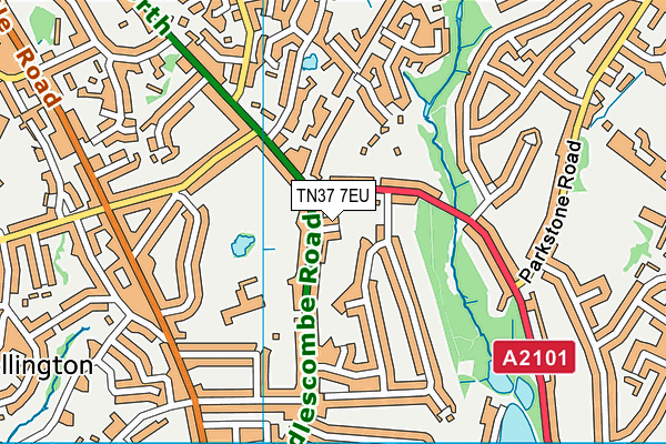 TN37 7EU map - OS VectorMap District (Ordnance Survey) TN37 7EU map - OS VectorMap District (Ordnance Survey)