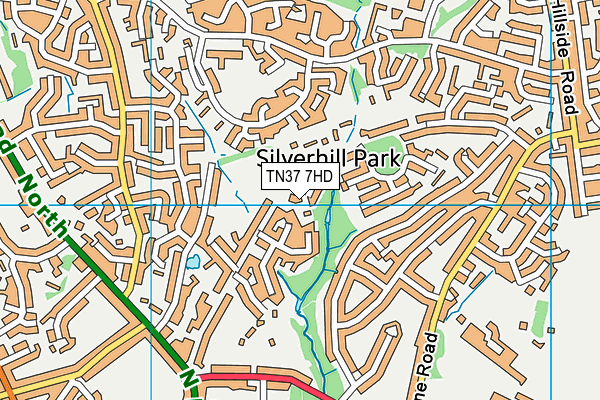 TN37 7HD map - OS VectorMap District (Ordnance Survey) TN37 7HD map - OS VectorMap District (Ordnance Survey)