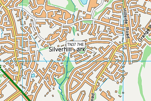 TN37 7HE map - OS VectorMap District (Ordnance Survey) TN37 7HE map - OS VectorMap District (Ordnance Survey)