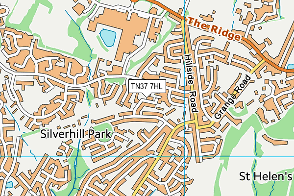 TN37 7HL map - OS VectorMap District (Ordnance Survey) TN37 7HL map - OS VectorMap District (Ordnance Survey)