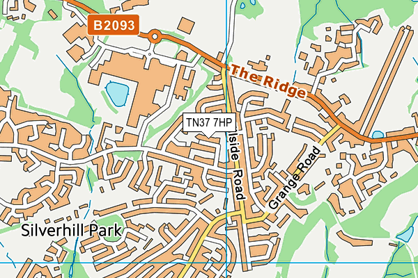 TN37 7HP map - OS VectorMap District (Ordnance Survey) TN37 7HP map - OS VectorMap District (Ordnance Survey)