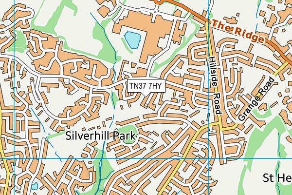 TN37 7HY map - OS VectorMap District (Ordnance Survey) TN37 7HY map - OS VectorMap District (Ordnance Survey)