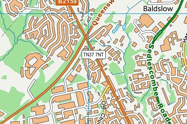 TN37 7NT map - OS VectorMap District (Ordnance Survey) TN37 7NT map - OS VectorMap District (Ordnance Survey)