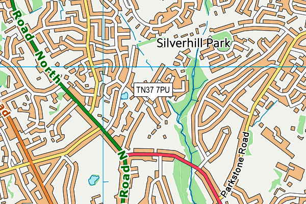 TN37 7PU map - OS VectorMap District (Ordnance Survey) TN37 7PU map - OS VectorMap District (Ordnance Survey)