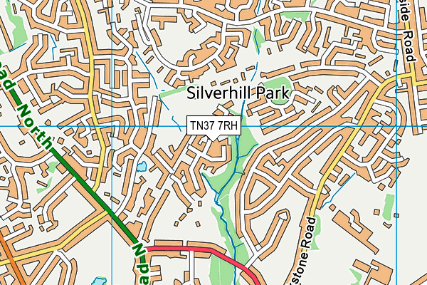 TN37 7RH map - OS VectorMap District (Ordnance Survey) TN37 7RH map - OS VectorMap District (Ordnance Survey)