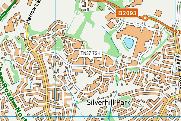 TN37 7SH map - OS VectorMap District (Ordnance Survey) TN37 7SH map - OS VectorMap District (Ordnance Survey)