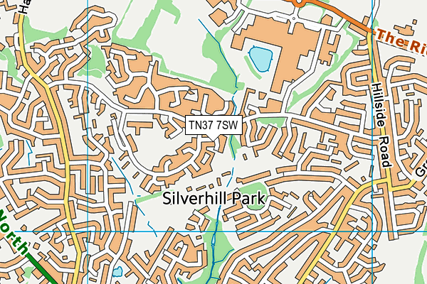 TN37 7SW map - OS VectorMap District (Ordnance Survey) TN37 7SW map - OS VectorMap District (Ordnance Survey)