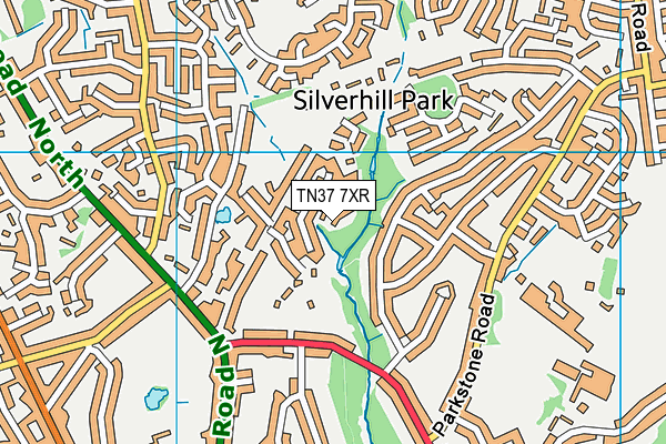 TN37 7XR map - OS VectorMap District (Ordnance Survey) TN37 7XR map - OS VectorMap District (Ordnance Survey)