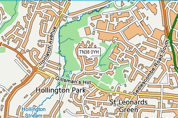 TN38 0YH map - OS VectorMap District (Ordnance Survey) TN38 0YH map - OS VectorMap District (Ordnance Survey)
