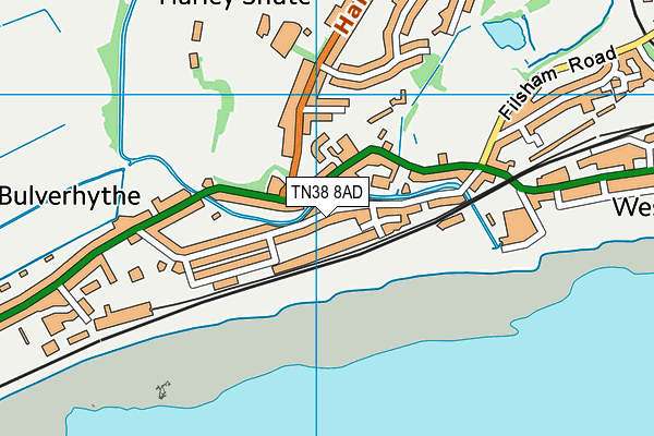 TN38 8AD map - OS VectorMap District (Ordnance Survey) TN38 8AD map - OS VectorMap District (Ordnance Survey)