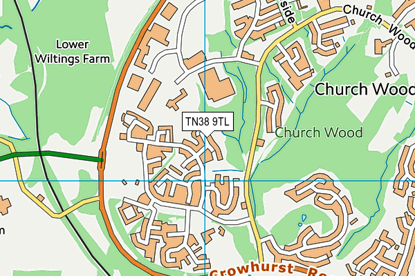 TN38 9TL map - OS VectorMap District (Ordnance Survey) TN38 9TL map - OS VectorMap District (Ordnance Survey)