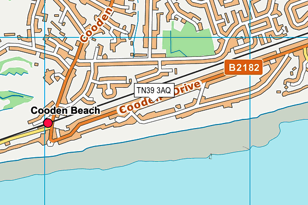 TN39 3AQ map - OS VectorMap District (Ordnance Survey) TN39 3AQ map - OS VectorMap District (Ordnance Survey)