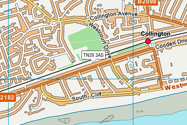 TN39 3AS map - OS VectorMap District (Ordnance Survey) TN39 3AS map - OS VectorMap District (Ordnance Survey)