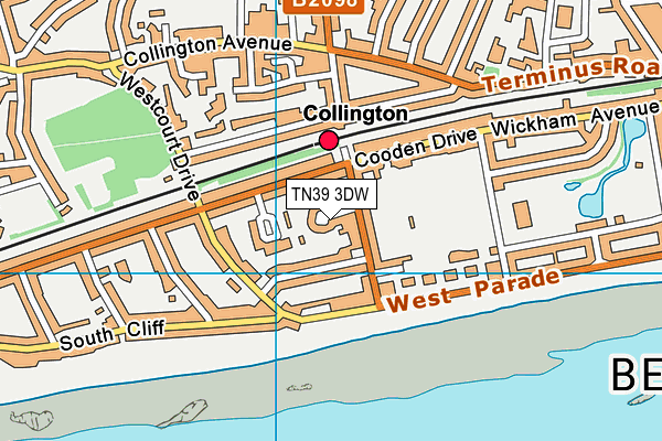 TN39 3DW map - OS VectorMap District (Ordnance Survey) TN39 3DW map - OS VectorMap District (Ordnance Survey)