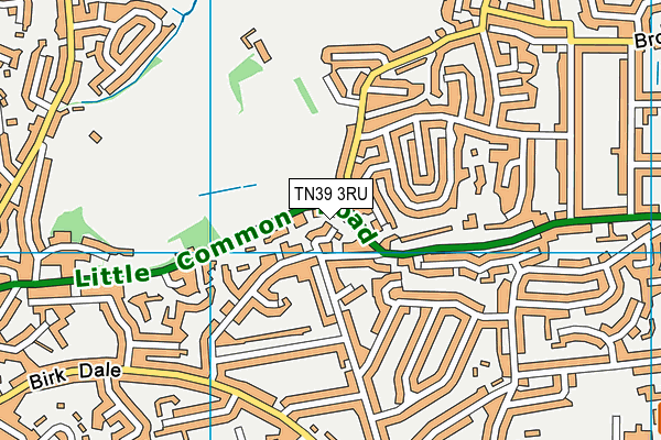 TN39 3RU map - OS VectorMap District (Ordnance Survey) TN39 3RU map - OS VectorMap District (Ordnance Survey)