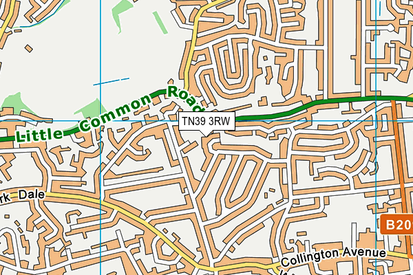 TN39 3RW map - OS VectorMap District (Ordnance Survey) TN39 3RW map - OS VectorMap District (Ordnance Survey)