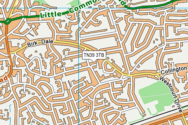 TN39 3TB map - OS VectorMap District (Ordnance Survey) TN39 3TB map - OS VectorMap District (Ordnance Survey)