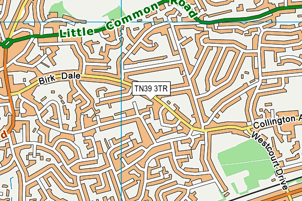 TN39 3TR map - OS VectorMap District (Ordnance Survey) TN39 3TR map - OS VectorMap District (Ordnance Survey)