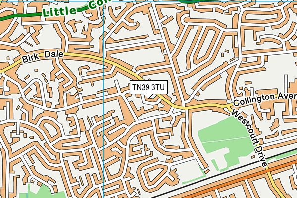 TN39 3TU map - OS VectorMap District (Ordnance Survey) TN39 3TU map - OS VectorMap District (Ordnance Survey)