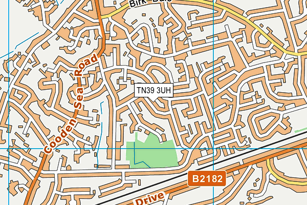 TN39 3UH map - OS VectorMap District (Ordnance Survey) TN39 3UH map - OS VectorMap District (Ordnance Survey)