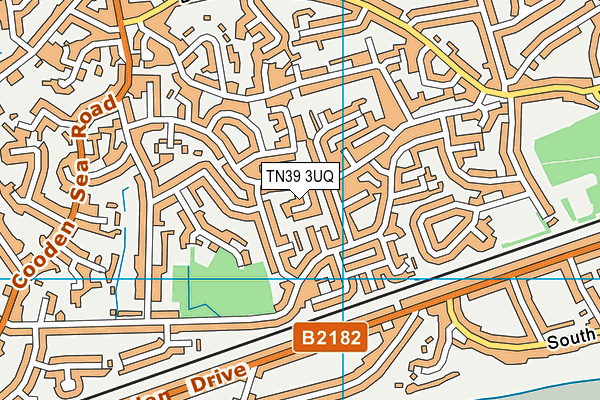 TN39 3UQ map - OS VectorMap District (Ordnance Survey) TN39 3UQ map - OS VectorMap District (Ordnance Survey)