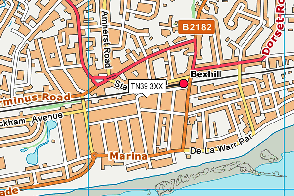 TN39 3XX map - OS VectorMap District (Ordnance Survey) TN39 3XX map - OS VectorMap District (Ordnance Survey)