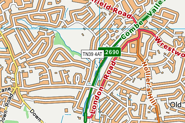 TN39 4AT map - OS VectorMap District (Ordnance Survey) TN39 4AT map - OS VectorMap District (Ordnance Survey)